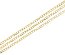 Gold 2.5mm Curb Cuban Chain,Dainty Curb Chain For Jewelry Making,Cuban Curb Chain For Necklace And Bracelet,CHG0086