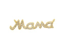 Mama Monogram Connector Charm For Necklace,Monogram Mama Word Connector Charm,Gold Mama Necklace Charm,CNG029