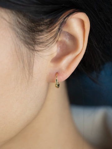 Gold Minimalist huggie hoops, 12mm Small huggie hoops, Earring Hoops, 12mm Huggies, Minimalist Earrings, Hypoallergenic, ERG310