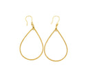 Water Proof, Tarnish Proof Multipurpose Earring Components, Teardrop, Hoop Shape, Gold Column, Boho Chic Accessories, SSPG024-26