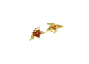 18K Gold Plated CZ Winged Heart, Soaring Love, Super Sparkly Heart Charm, Tiny Heart Charm, CPG2469