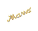 Mama Monogram Connector Charm For Necklace,Monogram Mama Word Connector Charm,Gold Mama Necklace Charm,CNG029