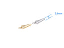 Gold And Silver Wood Cutting Saw Charm With CZ,Permanent Jewelry Making saw Charm,Wood Saw Charm For Jewelry Making,CPG-CPS1465