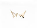 Butterfly Gold Charm,Dainty Butterfly Charm,Mother Of Pearl Butterfly Pendant,CPG470