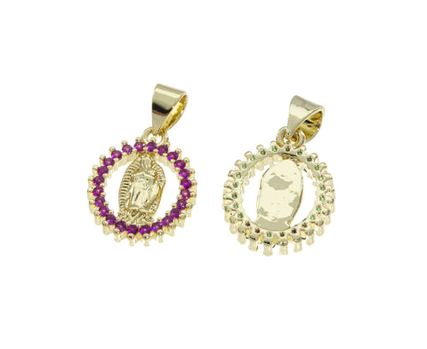 Gold or Silver cz Tiny Rosemary Small Tag Charm, rosemary charm, 11x8mm,CPG406