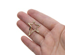 Gold Shooting Star Clasp With Screw,Carabiner Star Clasp,Large Star Enhancer Gold Clasp For Jewelry Making,Clasp For Chain Jewelry,CLG158