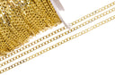 Gold 2.5mm Curb Cuban Chain,Dainty Curb Chain For Jewelry Making,Cuban Curb Chain For Necklace And Bracelet,CHG0086