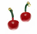 18k Cherry, Gold Dainty Charm, Red Cherry Dainty Charm, Small Fruit Charms, Farmers Market, Eclectic Jewelry, CPG2333