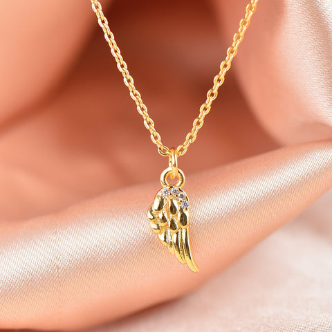 Gold Tiny cz Feather Charm, 11x5.5mm, feather cz, CPG335