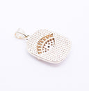 Gold Evil eye Enamel Rectangle Tag, Red, Blue, WHite, Black,CPG571