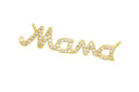 Mama Monogram Connector Charm For Necklace,Monogram Mama Word Connector Charm,Gold Mama Necklace Charm,CNG029