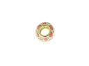 18k Gold Plated Heart spacer, Red, Pink, Purple, or Blue, Heart bead, Romantic Heart Charm or Pendant, SPG097