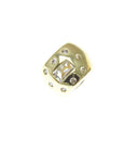 18K Gold spacer Bead With CZ, Minimalist Jewelry, Spacer Bead For Bracelet Or Necklace, CZ Spacer, SPG102