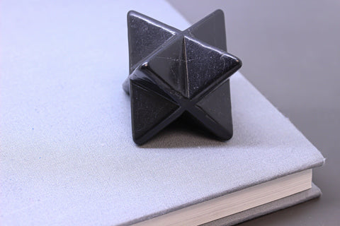 Natural 3cm Shungite Merkaba, EMF Protection, Meditation, Protection, Healing, Stones, Home Decor, Detox, Purification