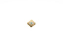 18k Gold All seeing Eye Bead Spacer, Evil Eye, Eye of Providence, Third Eye Bead or Spacer, SPG052