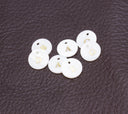 MOP Shell Inlay Monogram Initial Letter Charm,Disc Circle Alphabet initial Charm For Jewelry Making,MOP Round Monogram Letter Charm,CPG812