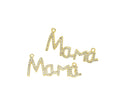 Mama Monogram Necklace Charm,Mama Word Monogram Connector Charm For Necklace,Mother’s Day Gift,Mama Pave CZ Monogram,CNG049