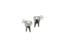 18k Smiling Gold Tooth Charm, Tooth Pendant, Teeth Charms, Tooth Pendant, Unique minimalist jewelry, Charms for dentists CPG2296,CPS2296
