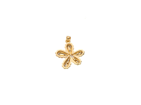Dainty Gold Pave Flower Charm,CZ Pave Flower Charm,Daisy Flower Charm,Gold Flower Pendant With CZ,1 pc,5 pcs Or 10pcs,WHOLESALE,CPG304