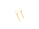 Water Proof, Tarnish Proof Multipurpose Earring Components, Teardrop, Hoop Shape, Gold Column, Boho Chic Accessories, SSPG024-26