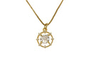 Gold Starburst Pave CZ Charm,CZ Gold Starburst Pendant, Super Sparkly Dainty Pendant, Classy and Stylish,  For Necklace, CPG2496