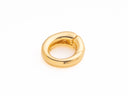 Small Gold Round Snap close ring, push gate ring, charm holder, 10mm, round jewelry clasp, Ring to Connect, CLG213