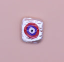 Playful Freshwater Pearl with Evil Eye Beads, around 15x20mm, High Quality Pearls, 6 options,  FW-10-15