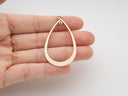 Textured Teardrop Charm, For Jewlery making, Jewlery Supplies, Open Loop Details, CPG2090
