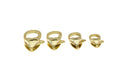 Heart Shape Gold Lobster Clasp,Lobster Clasp Heart Design,Gold Lobster Heart clasp.