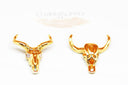 Longhorn Cattle Skull Charm Pendant,CPG414