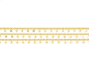 Gold Star Curb Link Chain,Star Gold Chain For Jewelry Making,Star Curb Link Gold Chain,Shiny Gold Star Chain,CHG0072