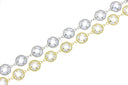 Chain With Briolette Cut Two Side Faceted CZ,Two Sided Diamond By The Yard Link Chain,CHG026-CHS026