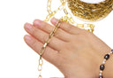 Gold Paperclip Chain,Oval Shiny Paperclip Chain,Paperclip Chain For Jewelry Making,Chain For Necklace And Bracelet,CHG060