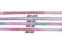 3x2mm  Faceted Rondelle AAA Zircon Beads,Ombre Zircon Faceted Beads,4 Different Combinations Of Colorful Rondelle Beads.A3-A8-A9-A10