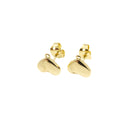 Heart Stud Gold Earring,925 Sterling Earring Post Earring, Dainty Heart Stud Earring.ERG009