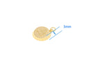 18k Gold Be Free Soda Cap Charm, Gold Be Free Pendant, Be Free Soda Cap Charm, Gold Charm, Gold Plated Findings, CPG2201