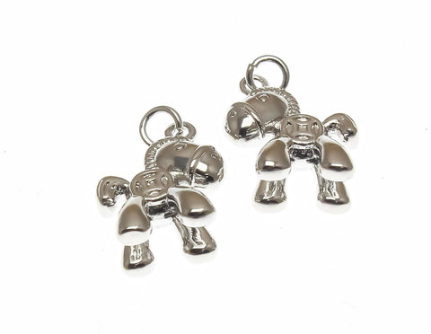 18k Gold or Silver Horse Charm or Pendant, Rocking Horse, Cowboy Jewelry, Gifts,  Animal Jewelry, Minimalist Jewelry, CPG1372, CPS1372