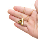 Golden Nugget Alphabet Slider Charms,Bubble Initial Charm,Textured Nugget Large Initial Charm,Birthday Balloon Letter Charm,CPG2468