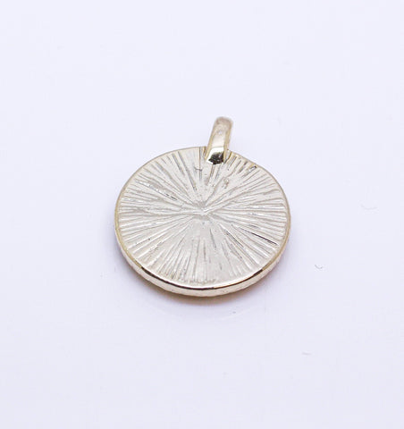 Gold Engraved Heart Token Pendant, 1 pc, or 10 pcs, WHOLESALE,CPG265