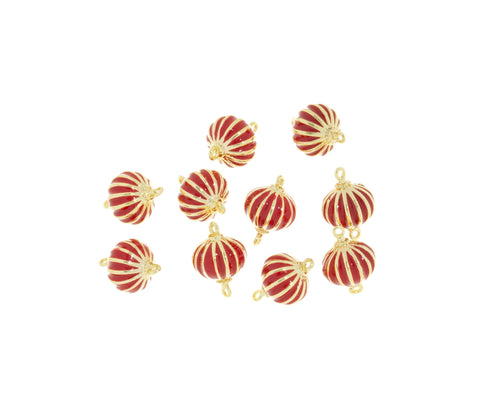 Red Lantern Connector Charm,Chinese Red Lantern Connector Charm,Lantern Connector Charm For Jewelry Making,CNG055