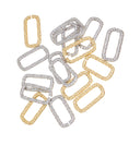Gold Or Silver Braided Open Connector Link For Jewelry Making,Braided Hammered Textured Open Jump Ring,Decorative Large Jump ring,CLG-CLS157