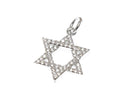 Star Of David Silver CZ Charm,Dainty Religious Star Of David Charm,Jewish Star Of David Charm,Star Of David Charm For Necklace, CPS1683