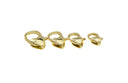 Heart Shape Gold Lobster Clasp,Lobster Clasp Heart Design,Gold Lobster Heart clasp.