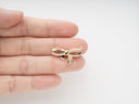 Bow Tie Necklace Connector Charm,Gold Bow Tie CZ Connector Charm,Pave Bow Tie  For Jewelry Making,CNG019
