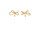 Gold Knot Charm, Gold Bow Charm, Minimalist Gold Jewelry, Gold Bow Pendant for Earring or Necklace making, CPG2063