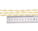 Infinity Gold Chain,Gold Infinity And Ring Link Chain,Forever Infinity Braided Chain For Jewelry Making,CHG0057