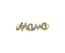 Mama Charm Connector For Bracelet,Mama Word Monogram Connector Charm,Mother’s Day Gift,Mama Pave CZ Monogram,CNG045