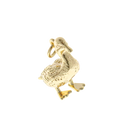 18k Gold or Silver Baby Chick charm, 3D Chick Charm, Chickie Charm, Farm Animal Charm, Gold Tiny Duck Charm,Ugly Duckling Charm, CPG2370