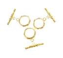 Circle Toggle Clasp,Gold Toggle Clasp,Toggle Clasp For Jewelry,Lariat Necklace Clasp,CLG036