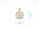CZ Gold Evil Eye Pendant, Celestial Evil Eye Medallion, All Seeing Eye Pendant Good Luck, CPG1573